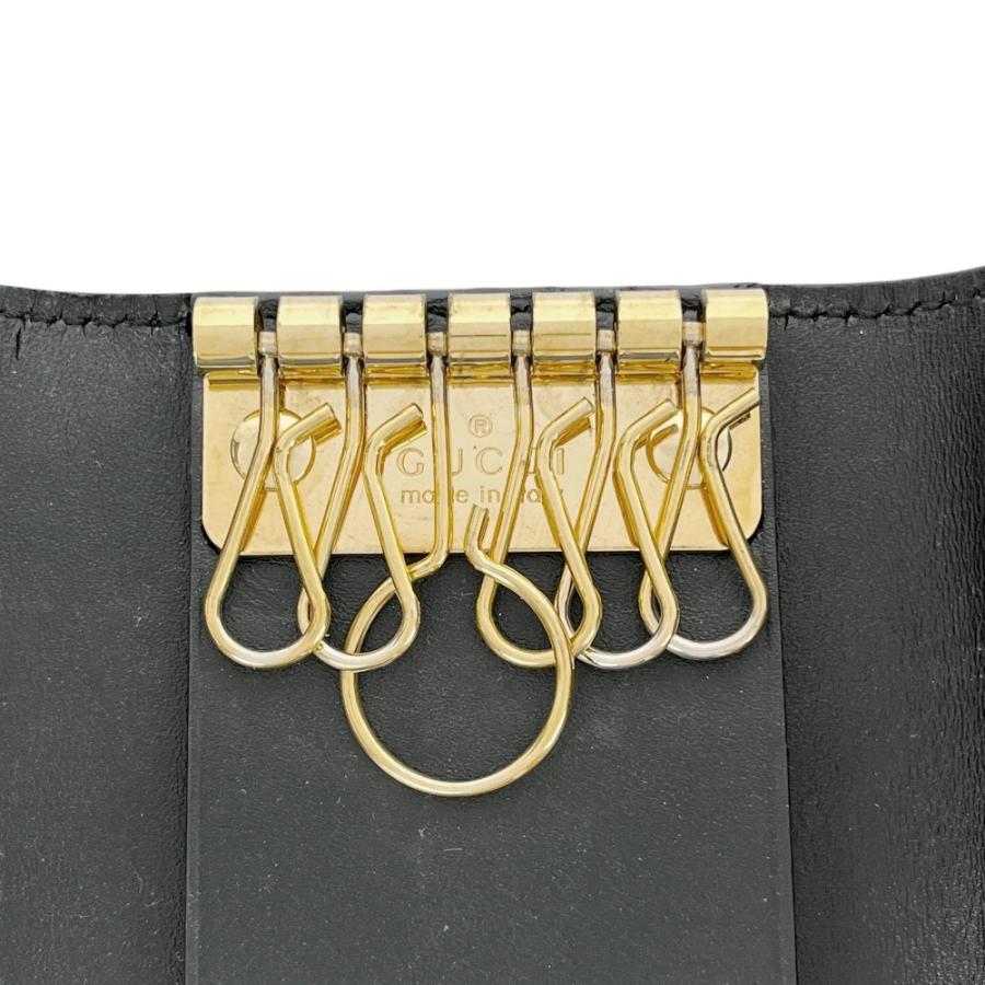 ■中古■　グッチ グッチシマ 6連 キーケース GGシグネチャー レザー メタル ブラック 369673 【401923】7 |  | 07
