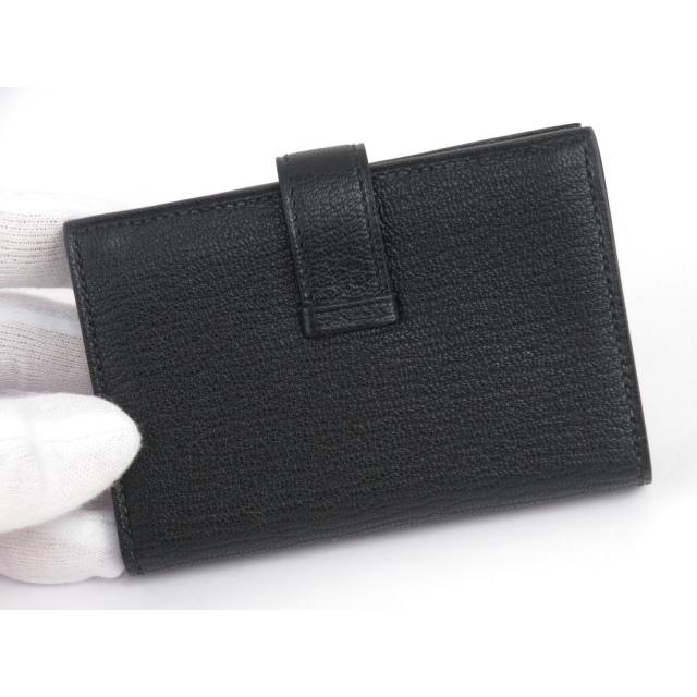 □新同□ エルメス ベアン カード ケース 名刺 入れ ブラック