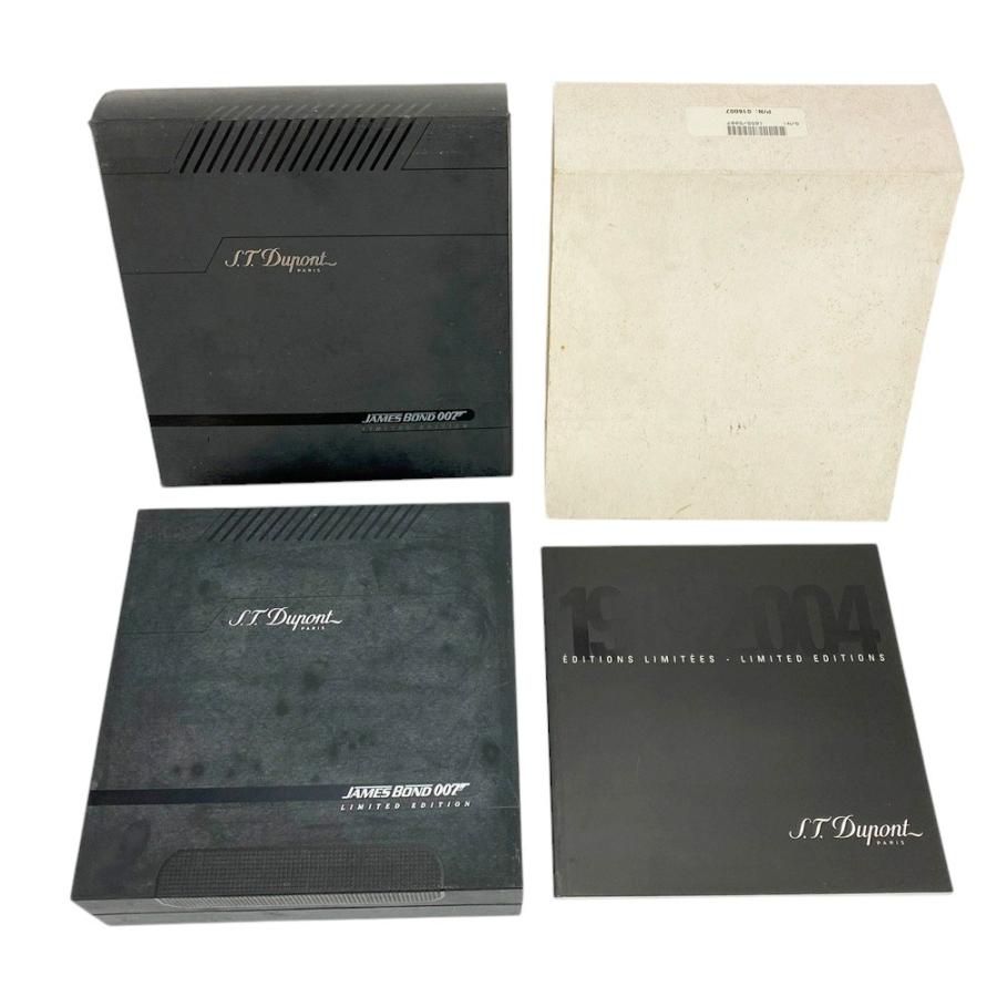 ■美品■　デュポン ジェームズボンド 007 ライター 煙草 タバコ シルバー ブラック SS 箱  【406249】5 |  | 09