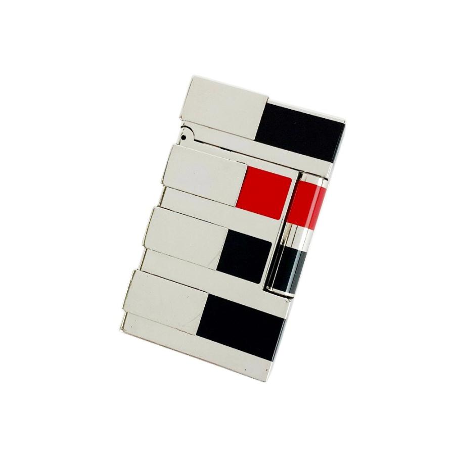 ■美品■　デュポン アート&テクニック ライター 煙草 タバコ シルバー ブラック レッド SS 箱  【406256】5 |  | 01