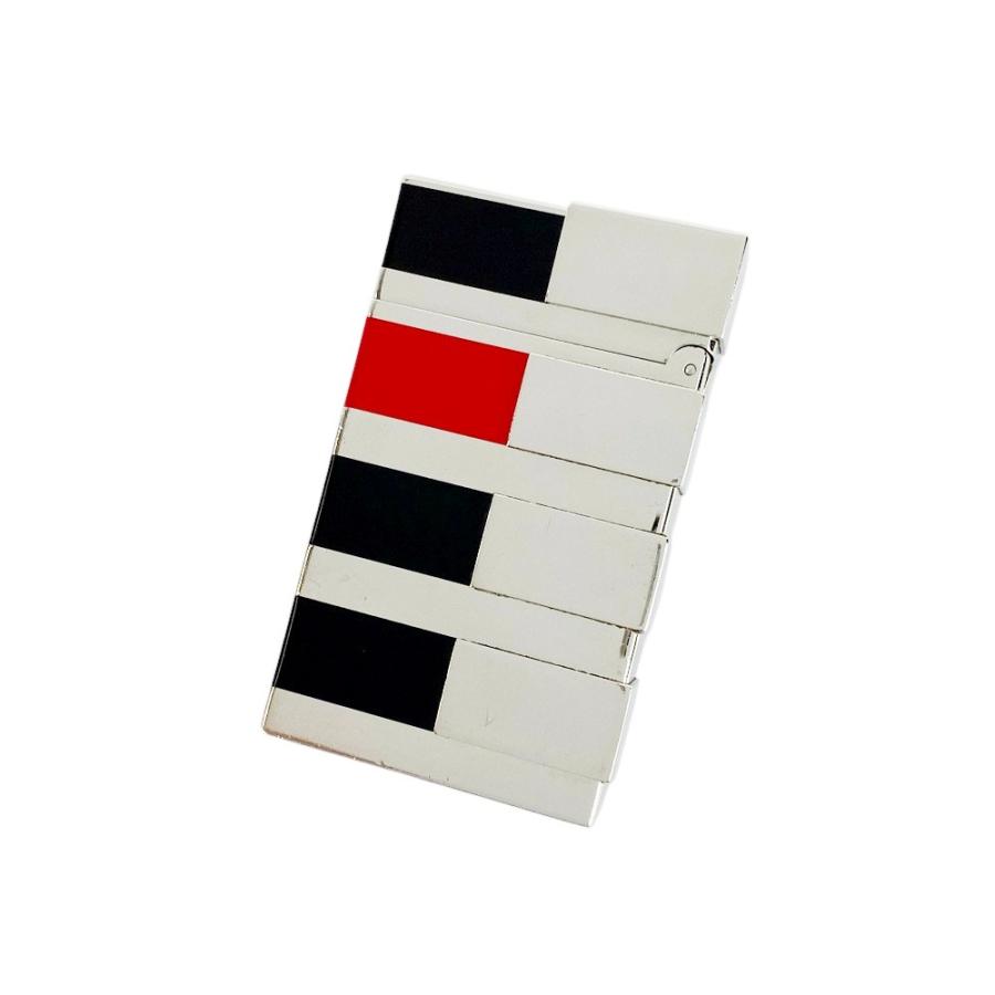 ■美品■　デュポン アート&テクニック ライター 煙草 タバコ シルバー ブラック レッド SS 箱  【406256】5 |  | 02