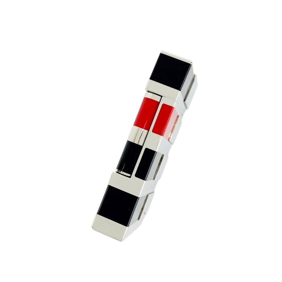 ■美品■　デュポン アート&テクニック ライター 煙草 タバコ シルバー ブラック レッド SS 箱  【406256】5 |  | 04