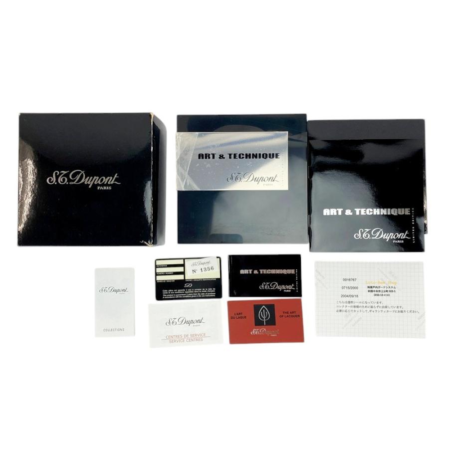 ■美品■　デュポン アート&テクニック ライター 煙草 タバコ シルバー ブラック レッド SS 箱  【406256】5 |  | 09