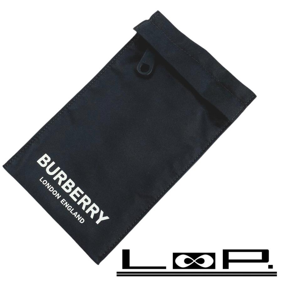 ■美品■　バーバリー マルチポーチ 小物入れ カラビナ付き ナイロン ブラック ホワイト シルバー 【407147】3 | 