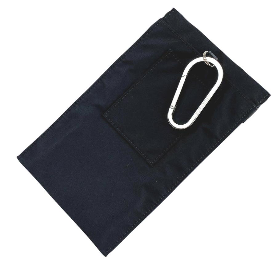 ■美品■　バーバリー マルチポーチ 小物入れ カラビナ付き ナイロン ブラック ホワイト シルバー 【407147】3 |  | 01