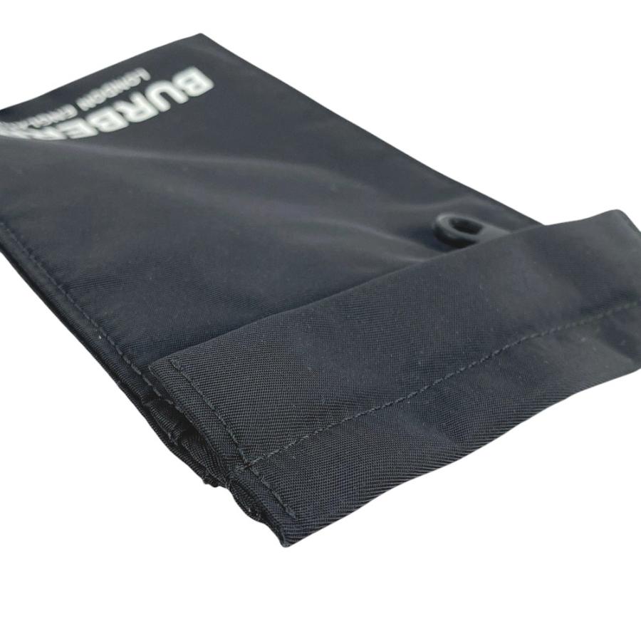 ■美品■　バーバリー マルチポーチ 小物入れ カラビナ付き ナイロン ブラック ホワイト シルバー 【407147】3 |  | 04