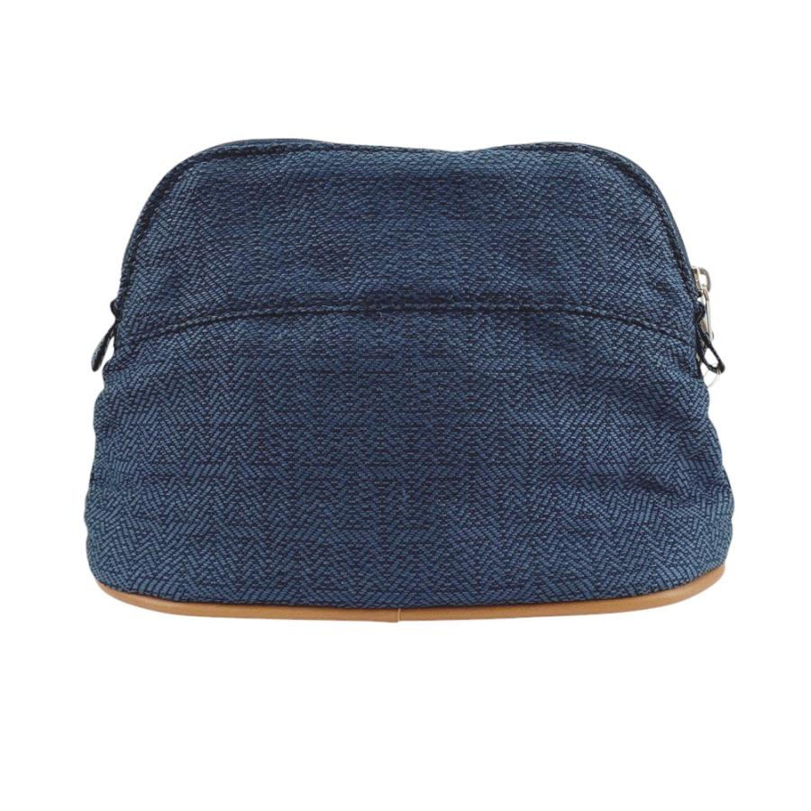 ■新同■　エルメス ボリードポーチ PM ポーチ コスメ 化粧ポーチ 小物入れ キャンバス インディゴ 【407154】3 |  | 01