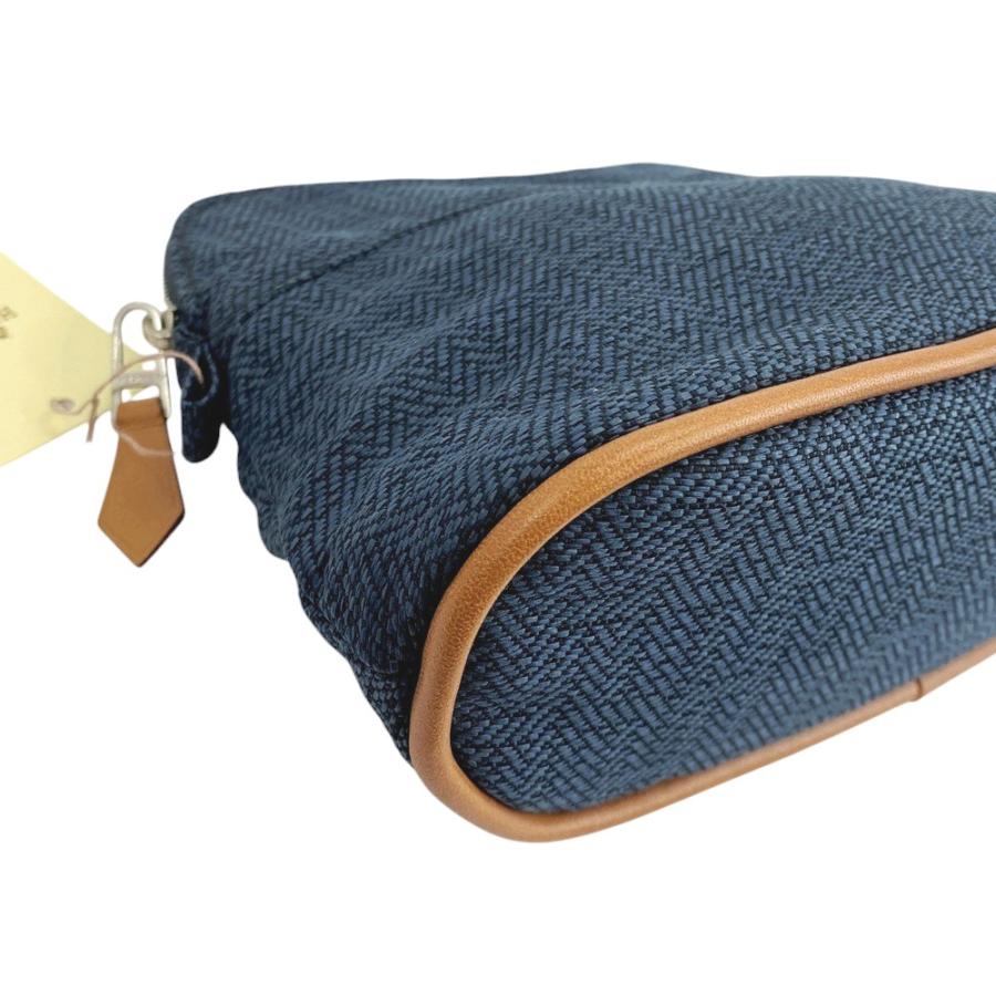 ■新同■　エルメス ボリードポーチ PM ポーチ コスメ 化粧ポーチ 小物入れ キャンバス インディゴ 【407154】3 |  | 02