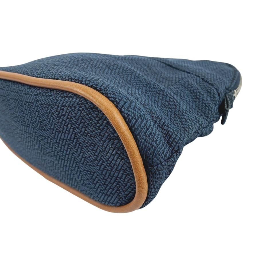 ■新同■　エルメス ボリードポーチ PM ポーチ コスメ 化粧ポーチ 小物入れ キャンバス インディゴ 【407154】3 |  | 03