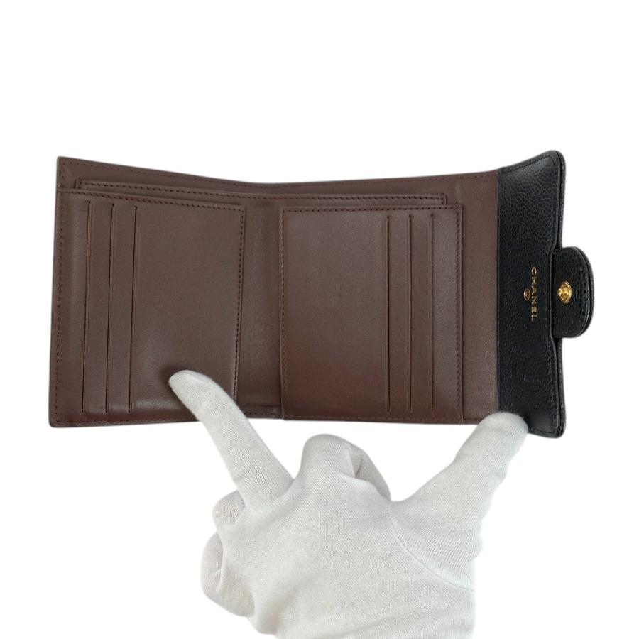 □未使用□ シャネル クラシック スモール ウォレット コンパクト 二  