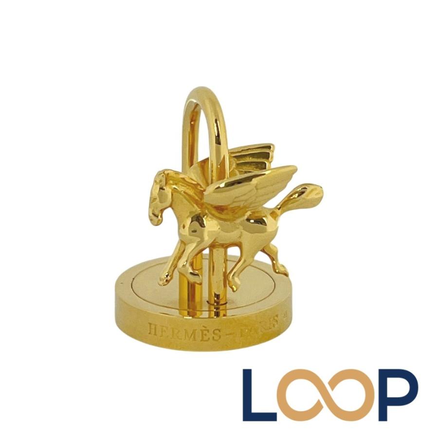 エルメス ■新同■ カデナ アーネダンス ペガサス バックチャーム キーホルダー 2007 ゴールド GP 箱 【409530】8 | 