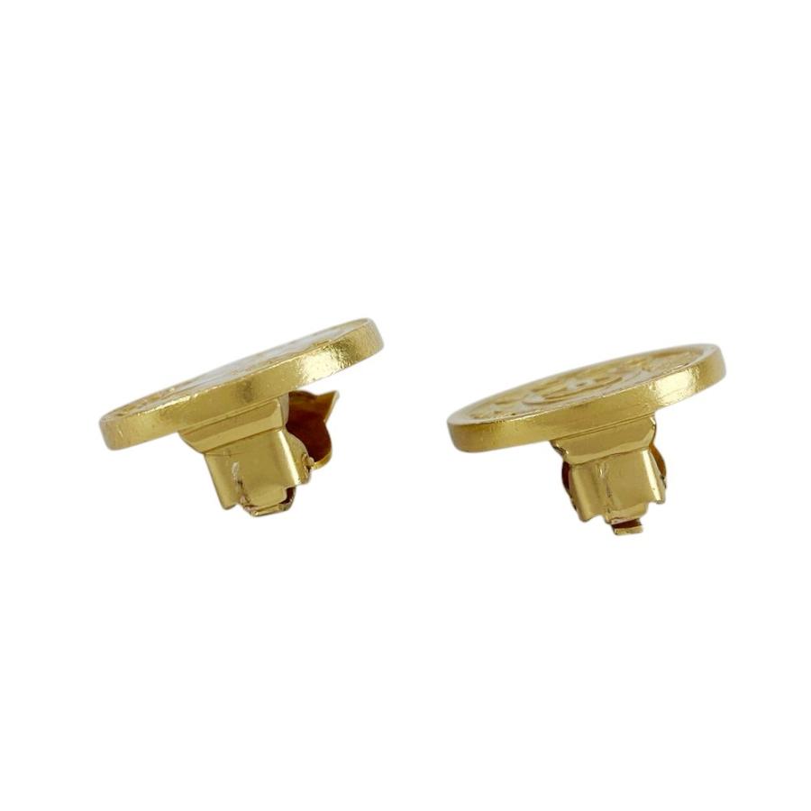 ■美品■　シャネル ココ ロゴ マドモアゼル ラウンド イヤリング アクセサリー GP ゴールド 03P 箱 【410369】3 |  | 03