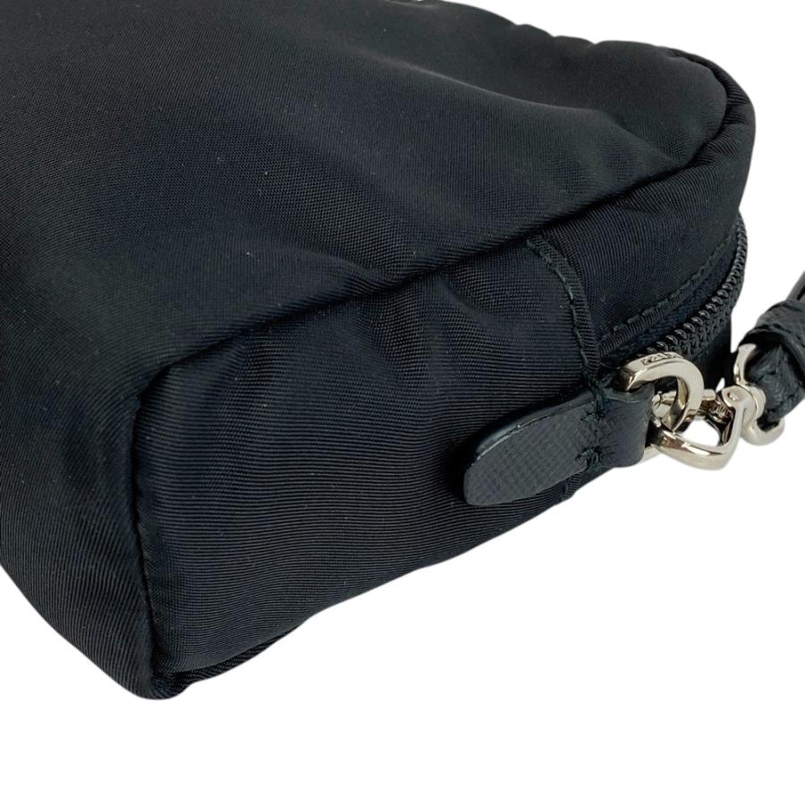 □中古□ プラダ リストレットポーチ メイク 化粧 小物入れ ナイロン  