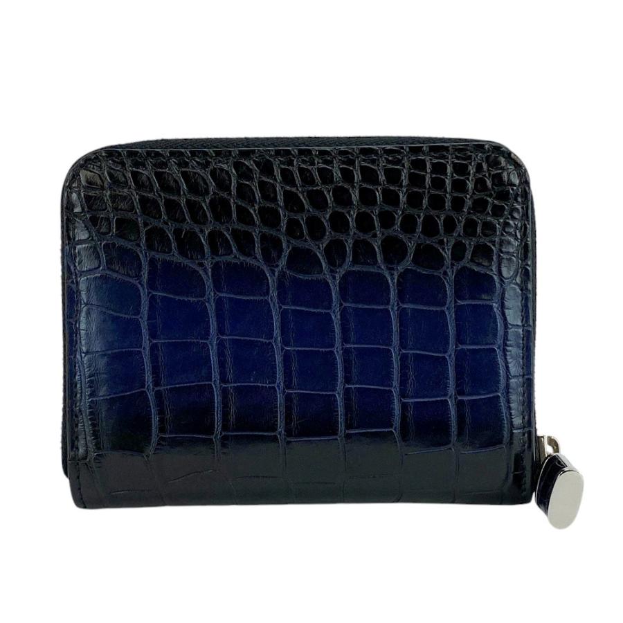 ■美品■　ルイヴィトン ジッピー コインパース ケース 小銭入れ 財布 クロコダイル ブルー ブラック N81609 箱 【410963】3 |  | 01