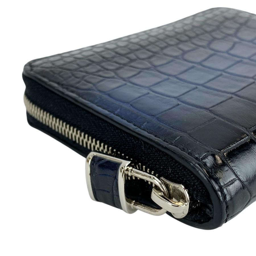 ■美品■　ルイヴィトン ジッピー コインパース ケース 小銭入れ 財布 クロコダイル ブルー ブラック N81609 箱 【410963】3 |  | 02