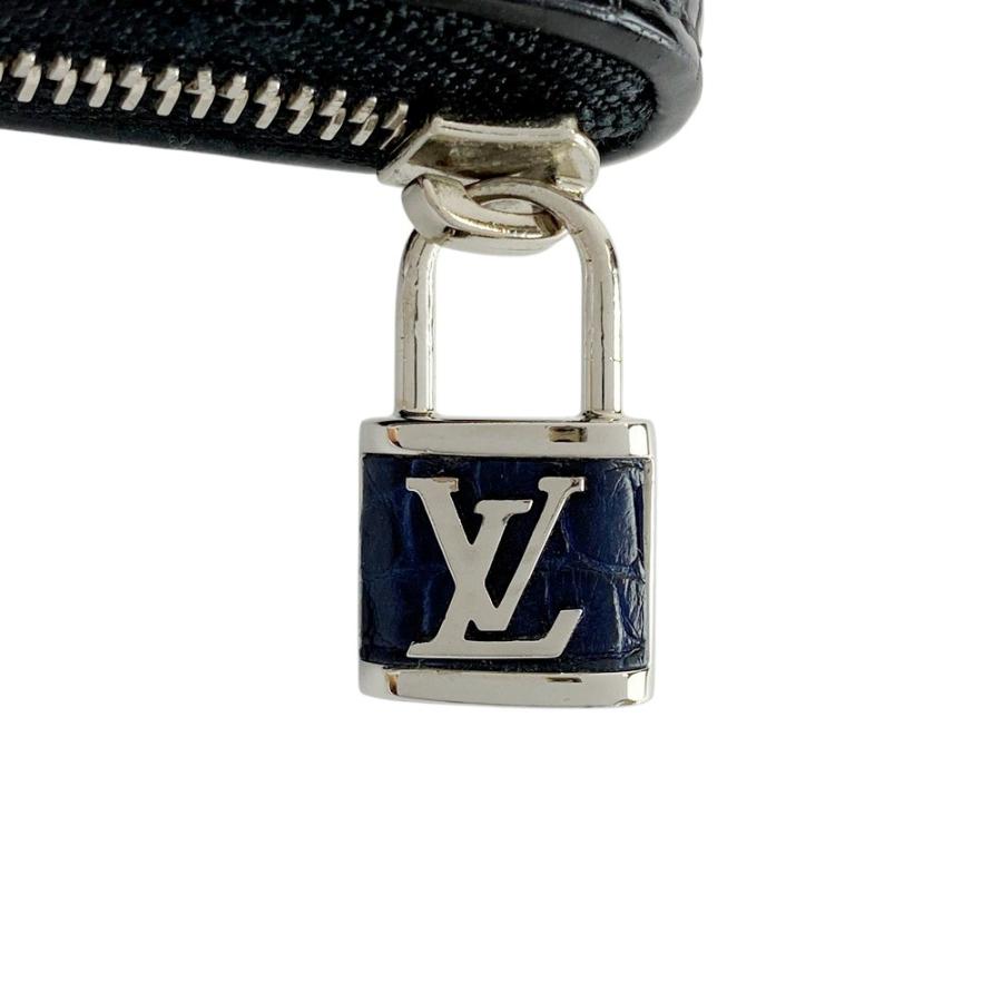 ■美品■　ルイヴィトン ジッピー コインパース ケース 小銭入れ 財布 クロコダイル ブルー ブラック N81609 箱 【410963】3 |  | 07