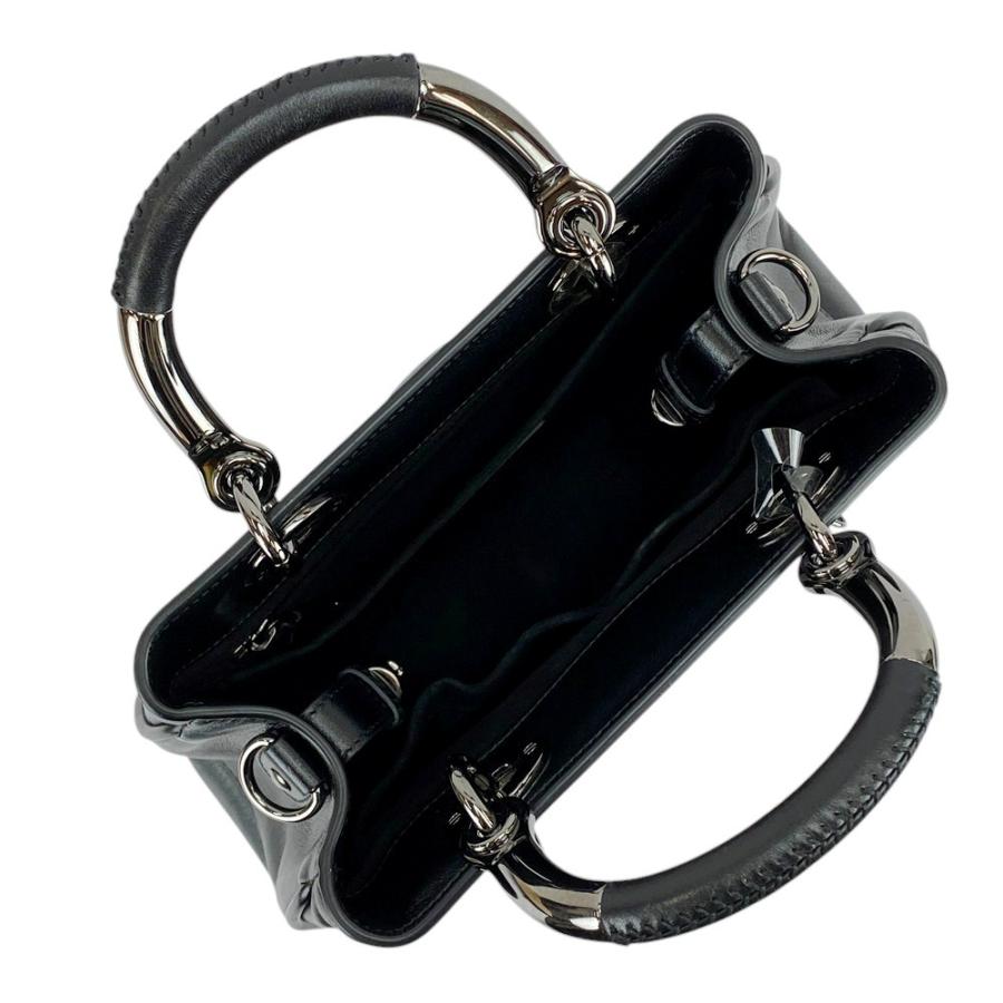■未使用■　ディオール レディ 95.22 スモール カナージュ ハンド ショルダー バッグ 2WAY レザー ブラック M0697OVJX 【410994】7 □未使用□ ディオール レディ 95.22 スモール カナージュ ハンド