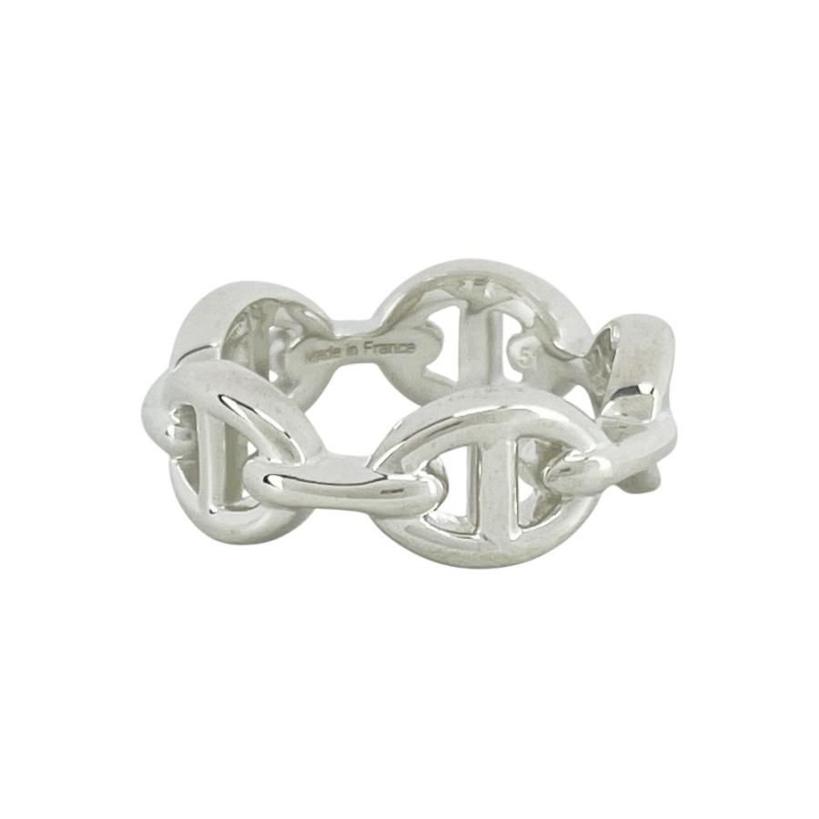 ■新同■磨き済■　エルメス シェーヌダンクル アンシェネ リング 指輪 シルバー アクセサリー SV925 #51 【411274】8 |  | 02