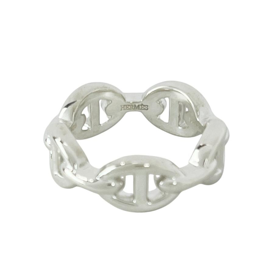 ■新同■磨き済■　エルメス シェーヌダンクル アンシェネ リング 指輪 シルバー アクセサリー SV925 #51 【411274】8 |  | 04