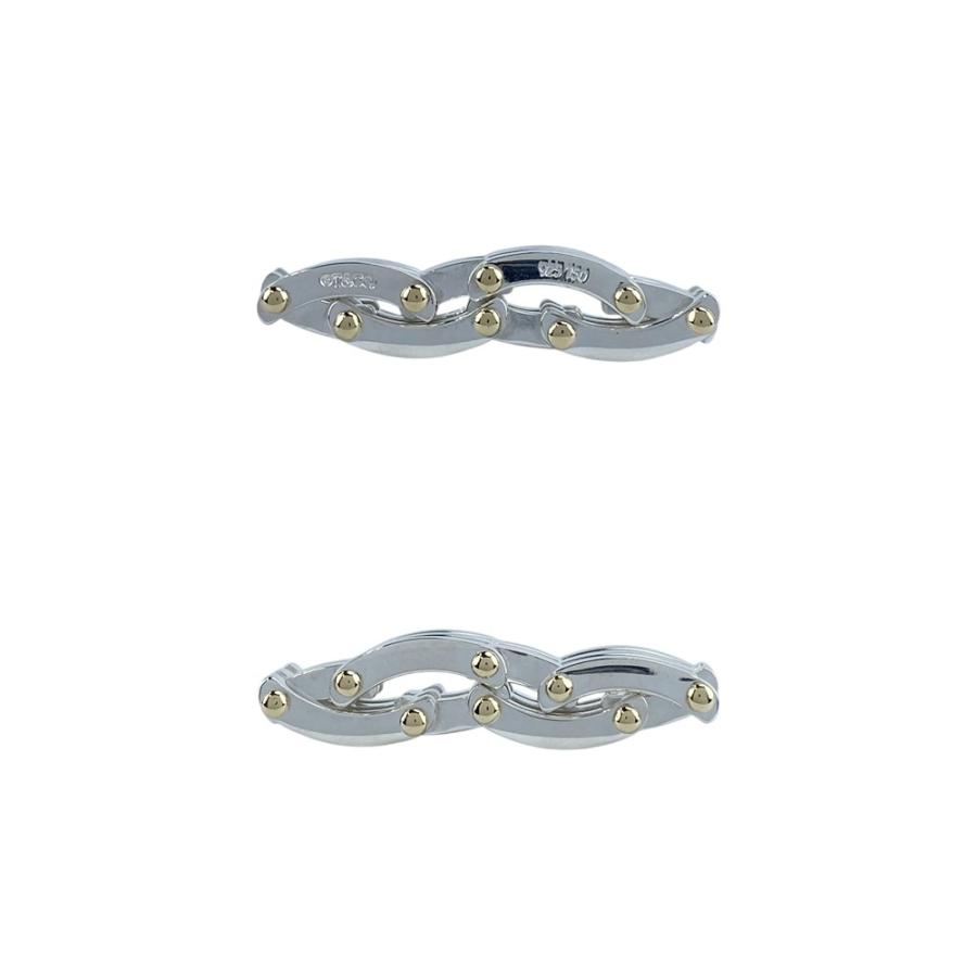 ティファニー ■新同■磨き済■ ゲート リング 指輪 シルバー ゴールド SV 925 K18 YG 750 #15号 11.9g 【412837】10 |  | 07