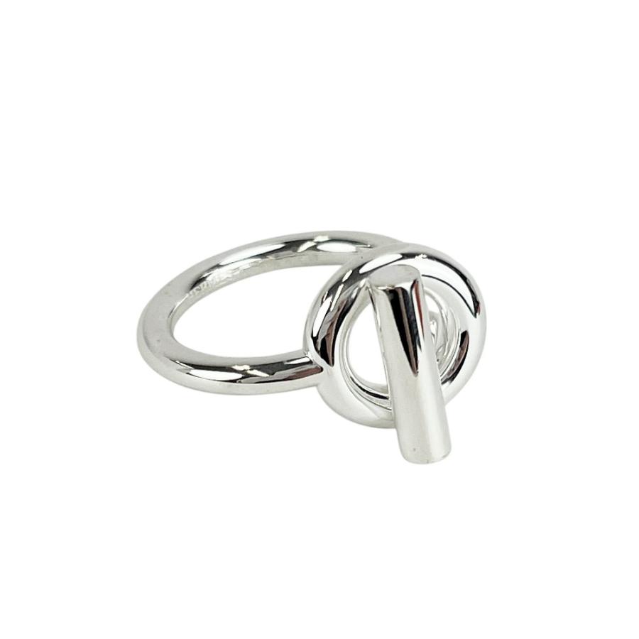 ■新同■磨き済■　エルメス エシャぺ リング 指輪 アクセサリー シルバー SV925 #59 箱 【413520】8 |  | 07