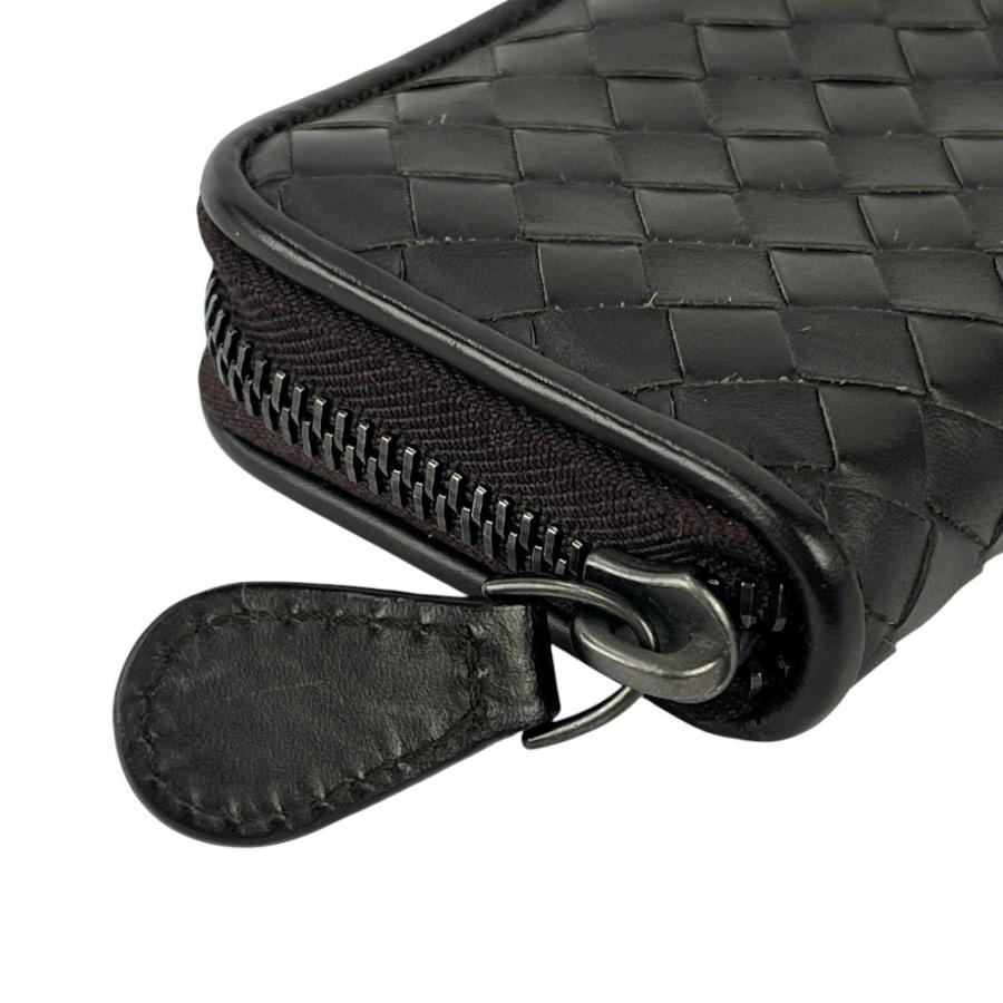 ■美品■　ボッテガヴェネタ イントレチャート コインケース 小銭入れ レザー ダークブラウン 114075【414916】8 |  | 02