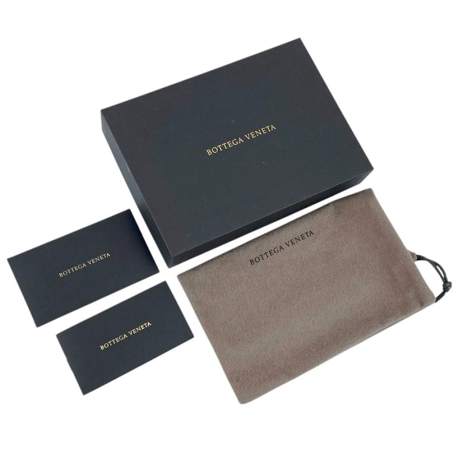 ボッテガヴェネタ イントレチャート レザー 二つ折り 財布 　ダークグレー BOTTEGA VENETA ボッテガヴェネタ 財布 メンズ 二つ折り財布