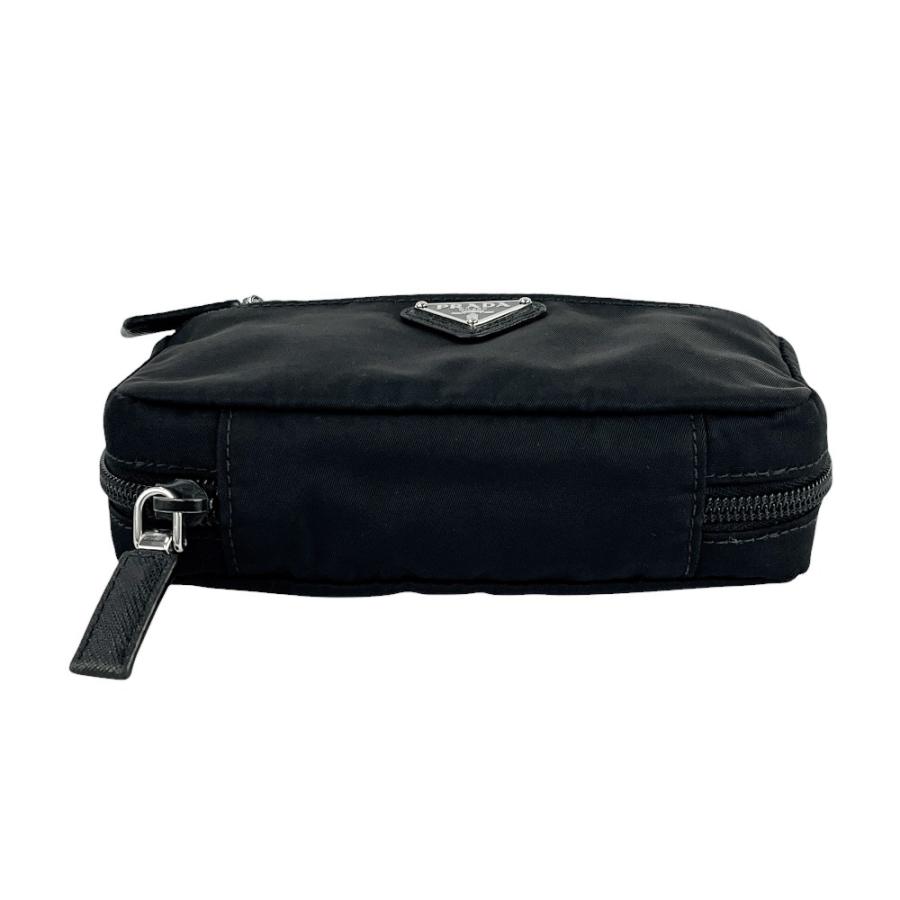 ■美品■　プラダ ポーチ メイク 化粧 小物入れ メッシュ ナイロン ブラック 【415210】1 |  | 04