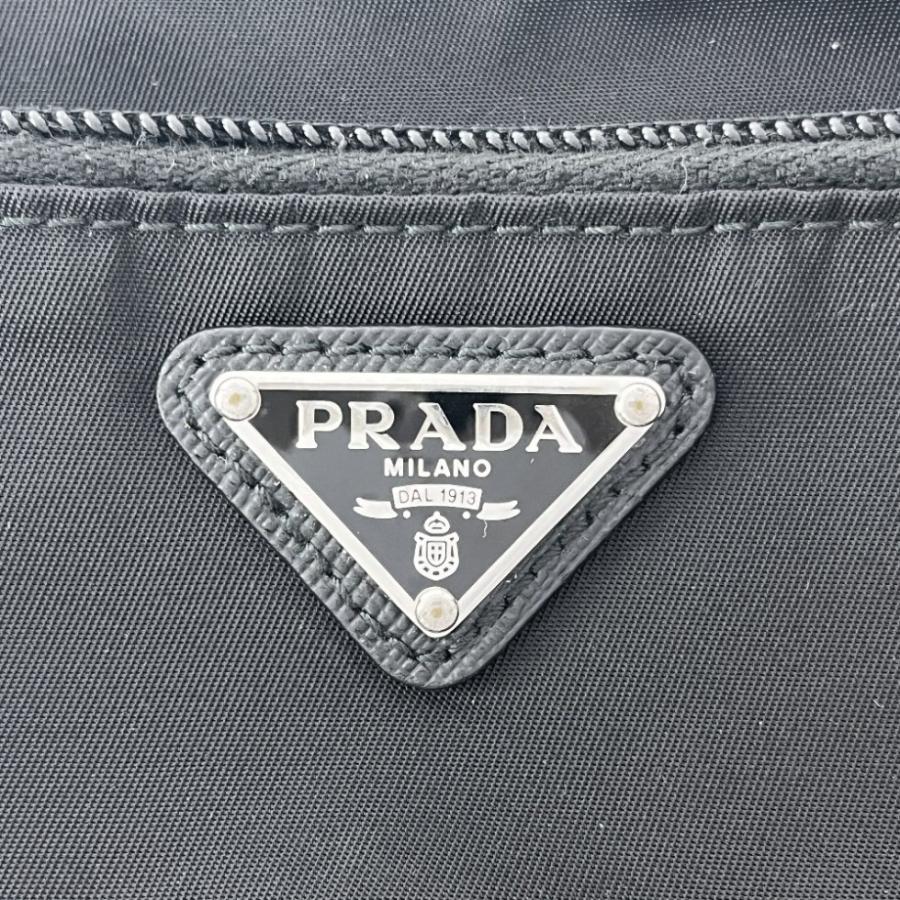 ■美品■　プラダ ポーチ メイク 化粧 小物入れ メッシュ ナイロン ブラック 【415210】1 |  | 08