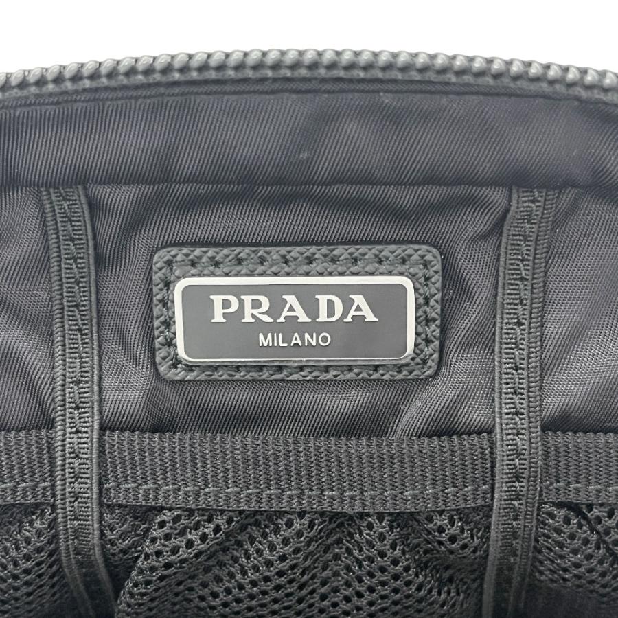 □美品□ プラダ ポーチ メイク 化粧 小物入れ メッシュ ナイロン  