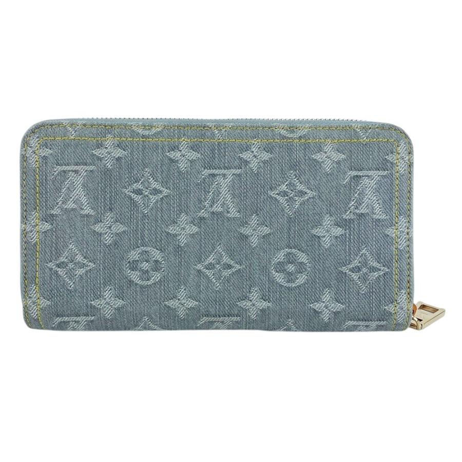 □美品□IC□ ルイヴィトン デニム ジッピー ウォレット 長財布