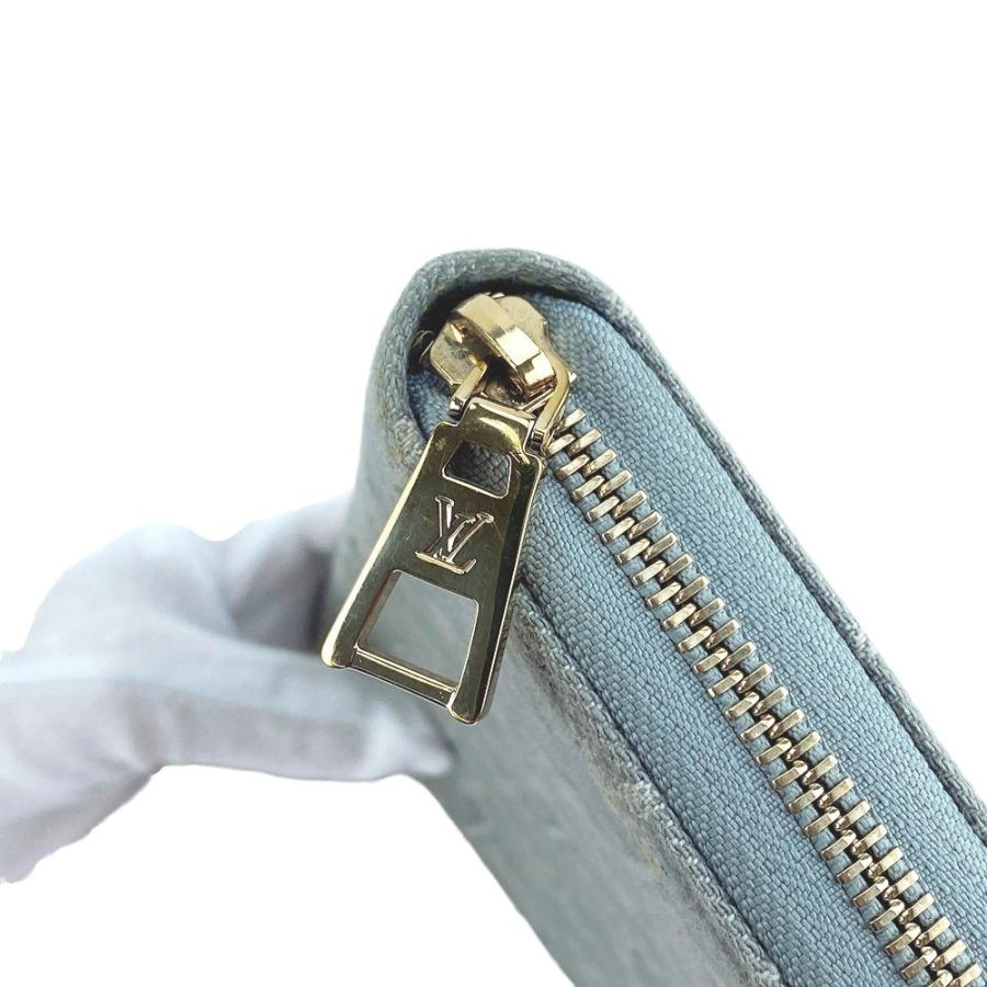 □美品□IC□ ルイヴィトン デニム ジッピー ウォレット 長財布