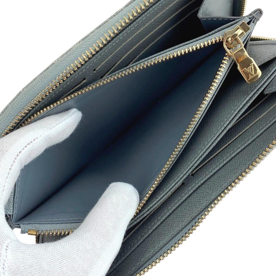 □美品□IC□ ルイヴィトン デニム ジッピー ウォレット 長財布