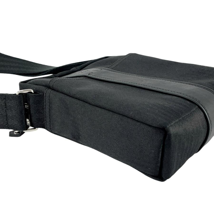 HERMESアカプルコ　PM 黒 エルメス アカプルコPM ナイロン×レザー ブラック シルバー金具