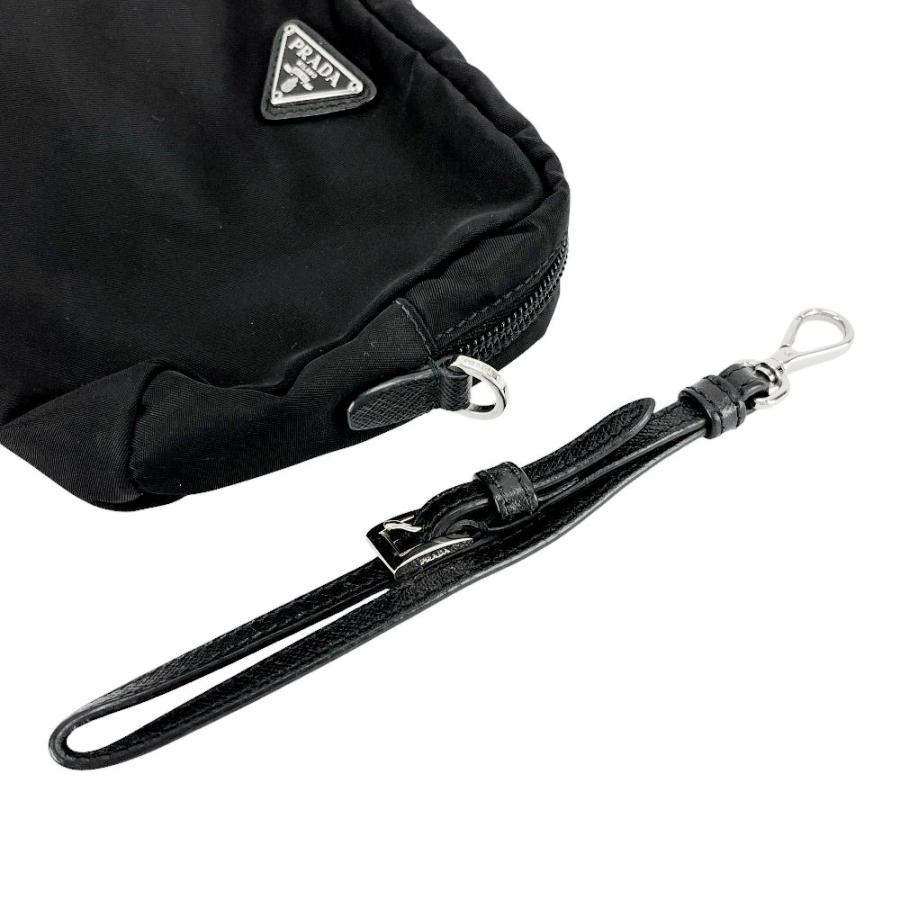 □中古□ プラダ リストレットポーチ メイク 化粧 小物入れ ナイロン  