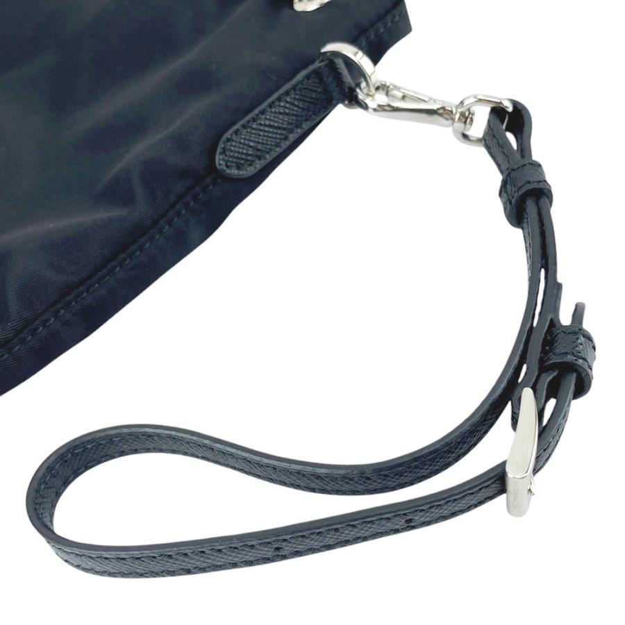 ■新同■　プラダ Re-Nylon 巾着 ポーチ テスート ナイロン ブラック 1NS369【421068】8 |  | 08