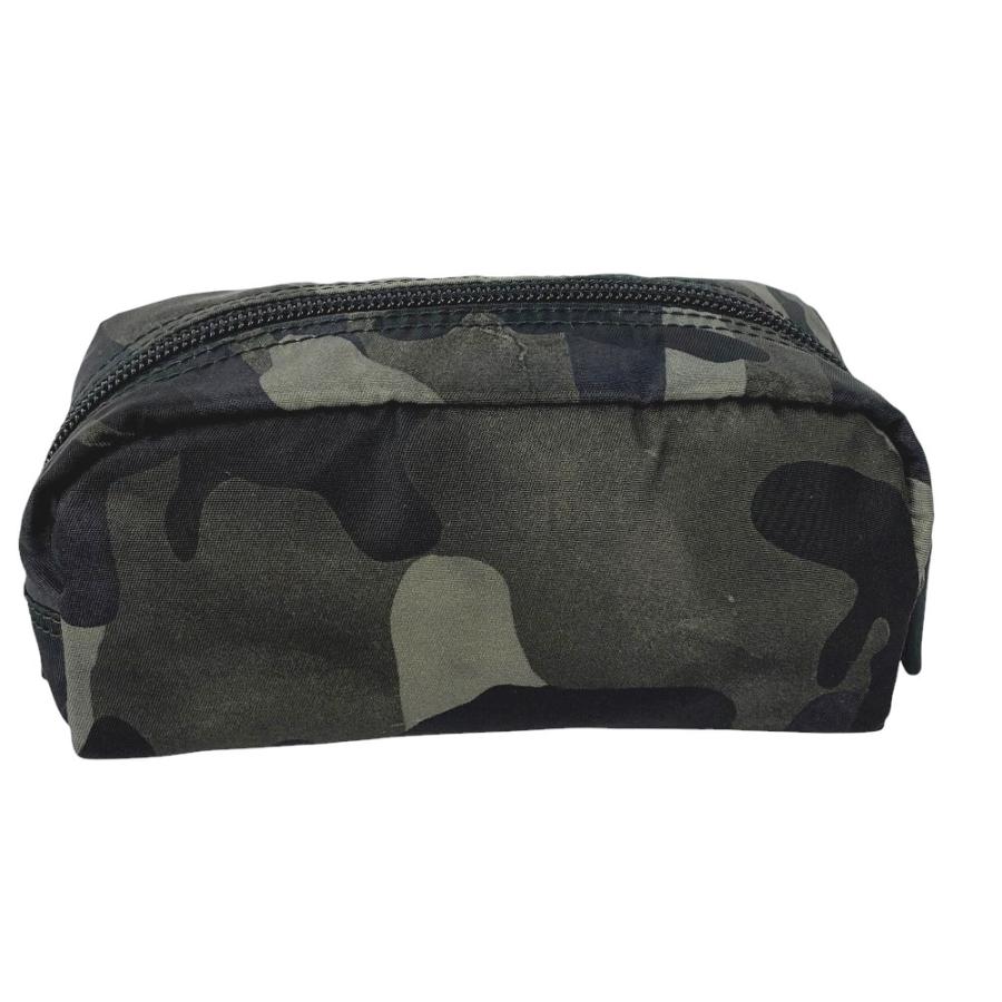 ■美品■　プラダ ポーチ 化粧ポーチ テスート ナイロン 迷彩 カモフラ グリーン系 h31463g【422201】8 |  | 01