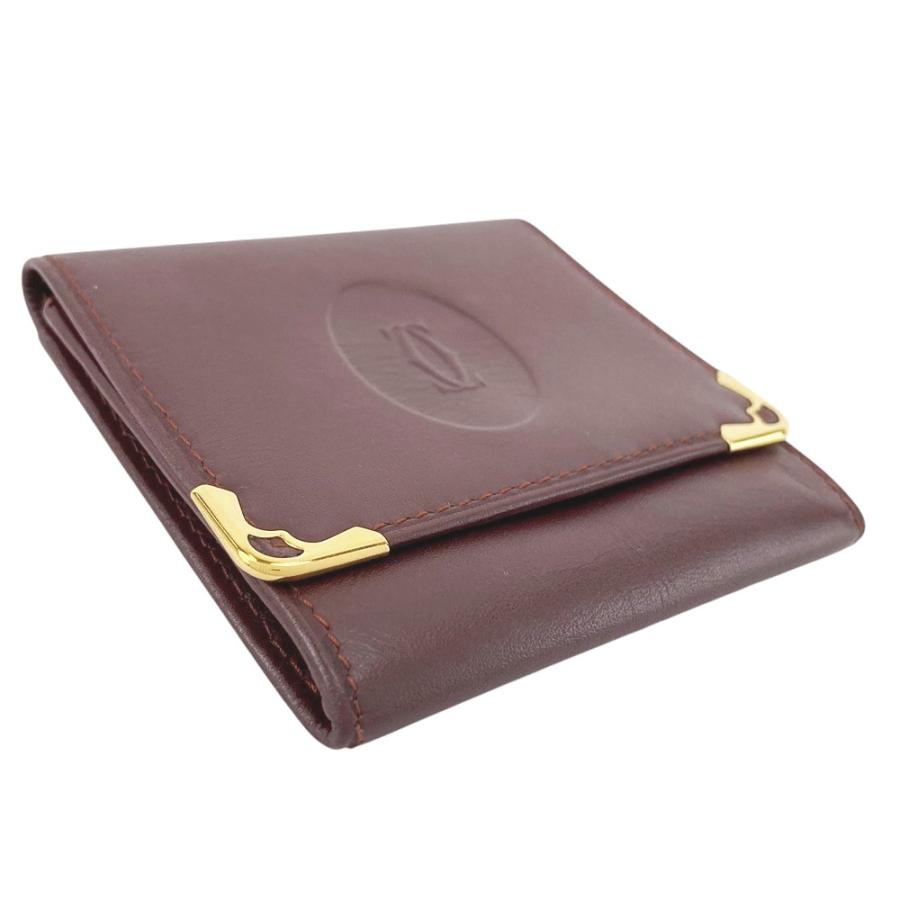 ■中古■　カルティエ マスト コインケース 財布 小銭入れ レザー ボルドー 箱 【422232】5 |  | 02