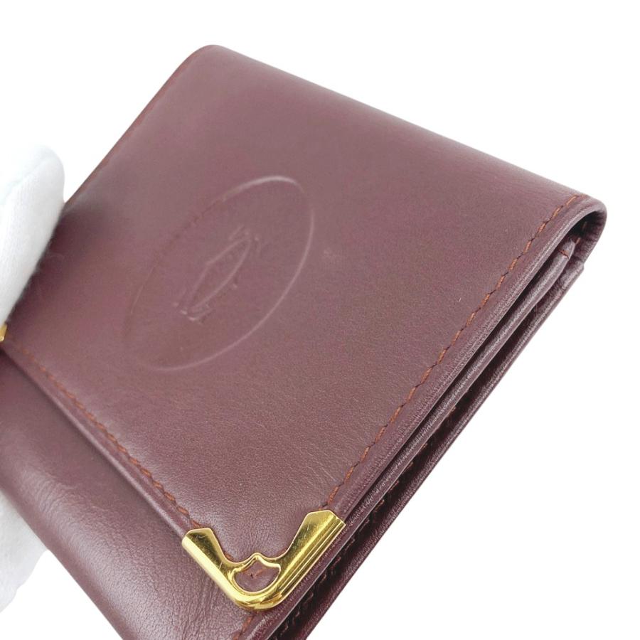 ■中古■　カルティエ マスト コインケース 財布 小銭入れ レザー ボルドー 箱 【422232】5 |  | 04
