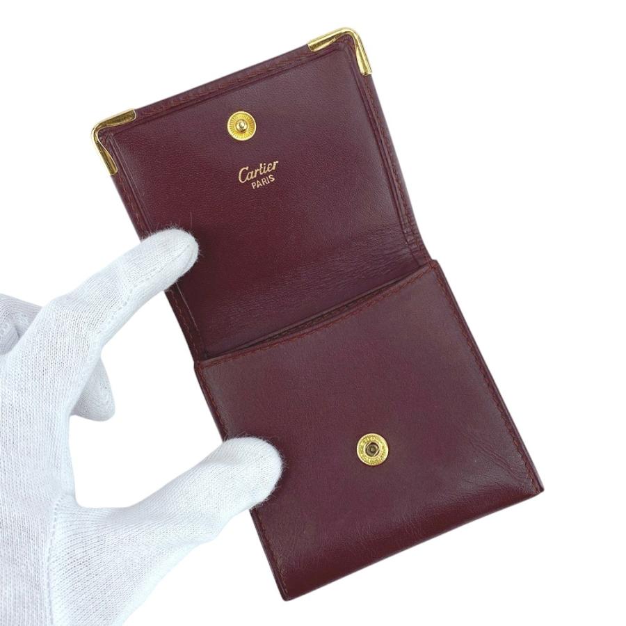 ■中古■　カルティエ マスト コインケース 財布 小銭入れ レザー ボルドー 箱 【422232】5 |  | 05