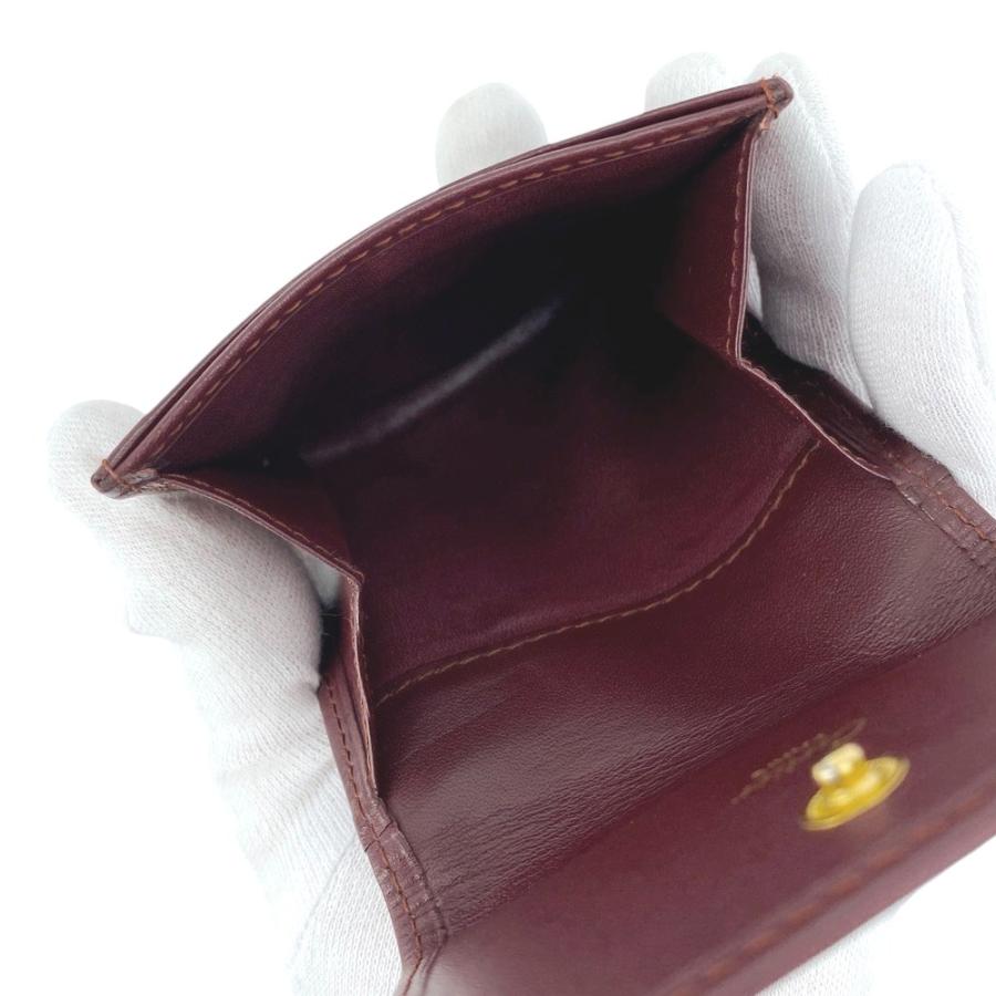 ■中古■　カルティエ マスト コインケース 財布 小銭入れ レザー ボルドー 箱 【422232】5 |  | 06