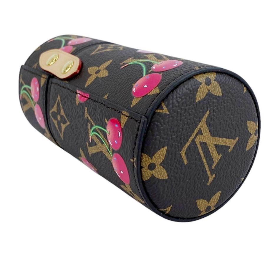 ■新品■IC■　ルイヴィトン 村上隆 コラボ トラベルケース ポーチ チェリー 100ml モノグラム ブラウン ゴールド LS0806 箱 【423369】5 |  | 02