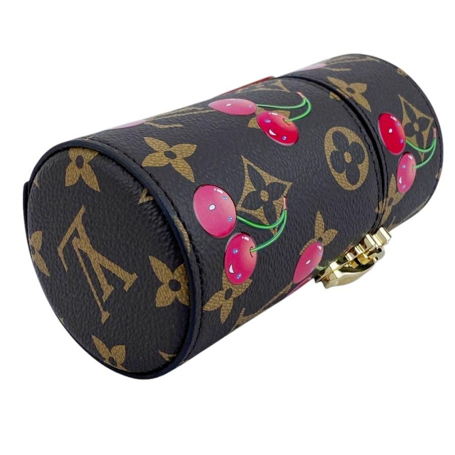 ■新品■IC■　ルイヴィトン 村上隆 コラボ トラベルケース ポーチ チェリー 100ml モノグラム ブラウン ゴールド LS0806 箱 【423369】5 |  | 03