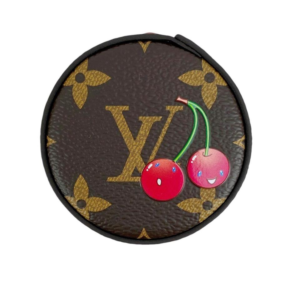 ■新品■IC■　ルイヴィトン 村上隆 コラボ トラベルケース ポーチ チェリー 100ml モノグラム ブラウン ゴールド LS0806 箱 【423369】5 |  | 05