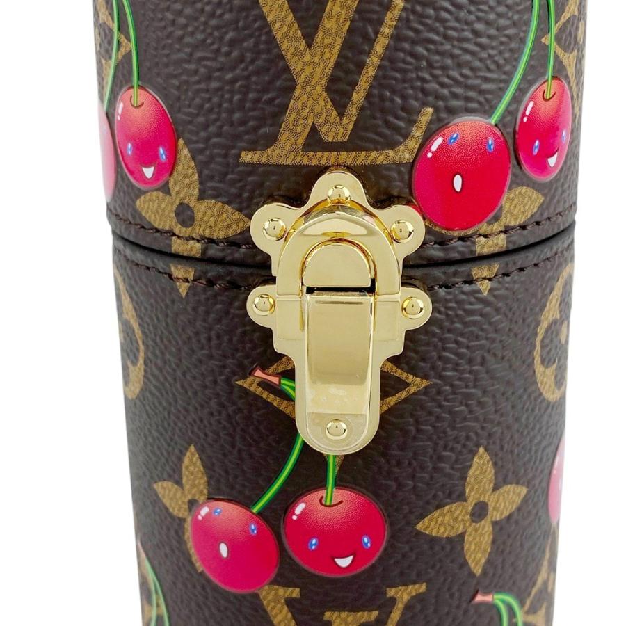 ■新品■IC■　ルイヴィトン 村上隆 コラボ トラベルケース ポーチ チェリー 100ml モノグラム ブラウン ゴールド LS0806 箱 【423369】5 |  | 08