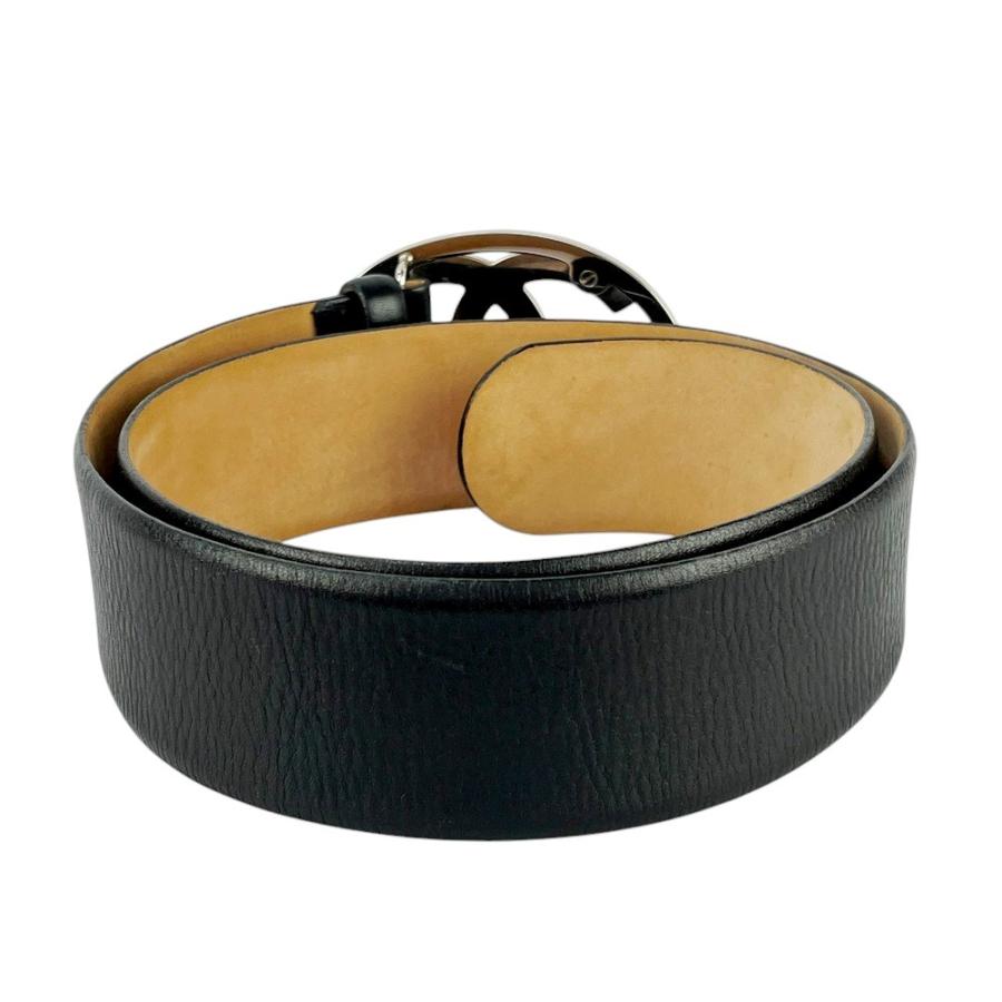 ■中古■　シャネル ベルト ココ ファッション レザー SS ブラック シルバー 06A #80 【423604】5 |  | 01