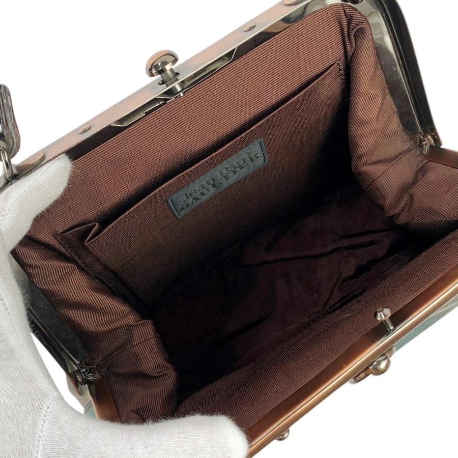 □美品□ ジャンポールゴルチエ Vサイバー 2WAY がま口 ハンド