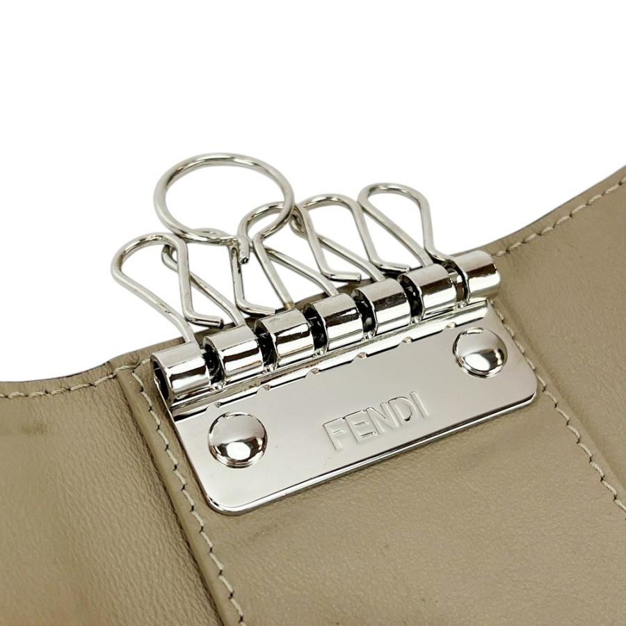 ■中古■　フェンディ ６連 キーケース 鍵 小物 レザー グレー 【424380】5 |  | 07