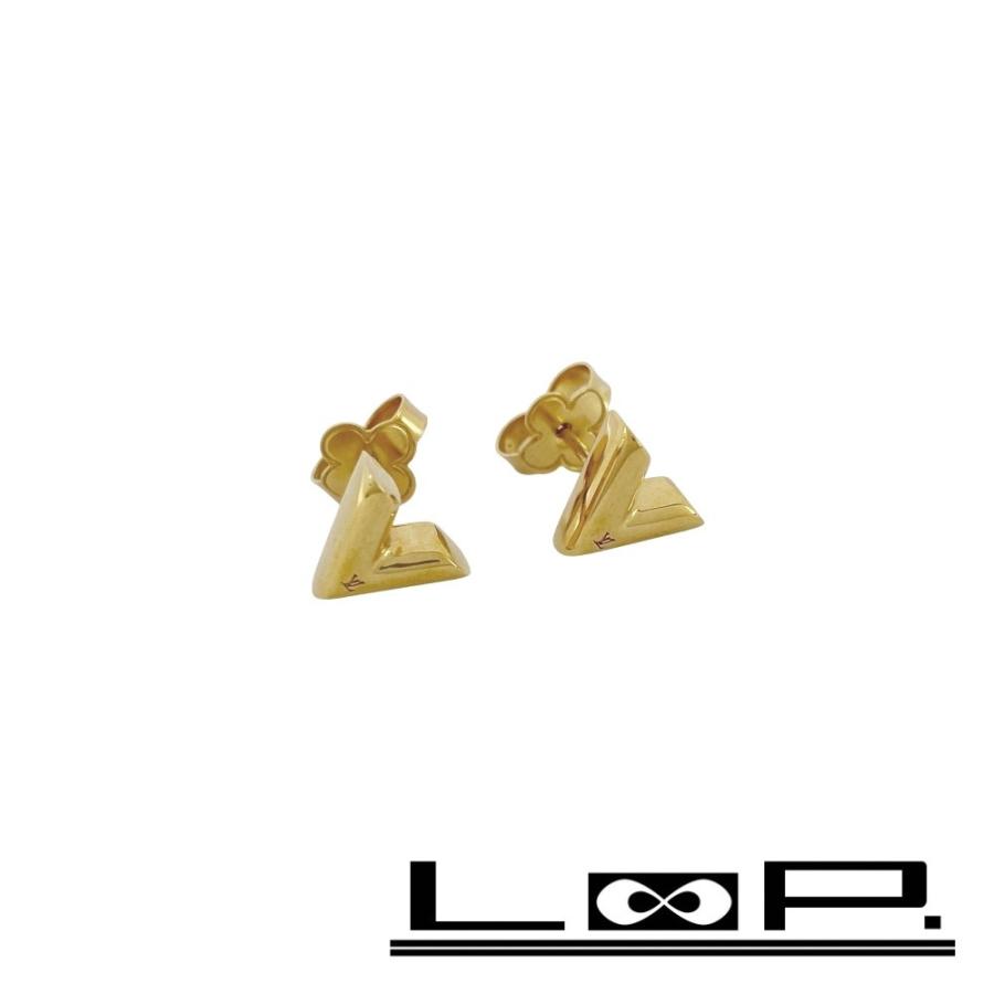■美品■　ルイヴィトン エセンシャルV ピアス アクセサリー ゴールド GP M68153 箱 【426612】5 | 