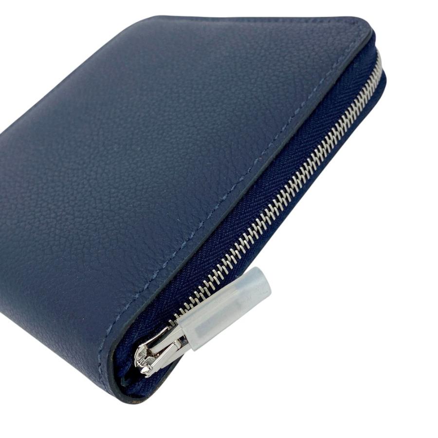 ■新同■　エルメス ジップアンゴー 2 ケース  財布 エバーカラー ブルーニュイ ネイビー U刻 箱 【428234】5 □新同□ エルメス ジップアンゴー 2 コインケース 財布 エバーカラー